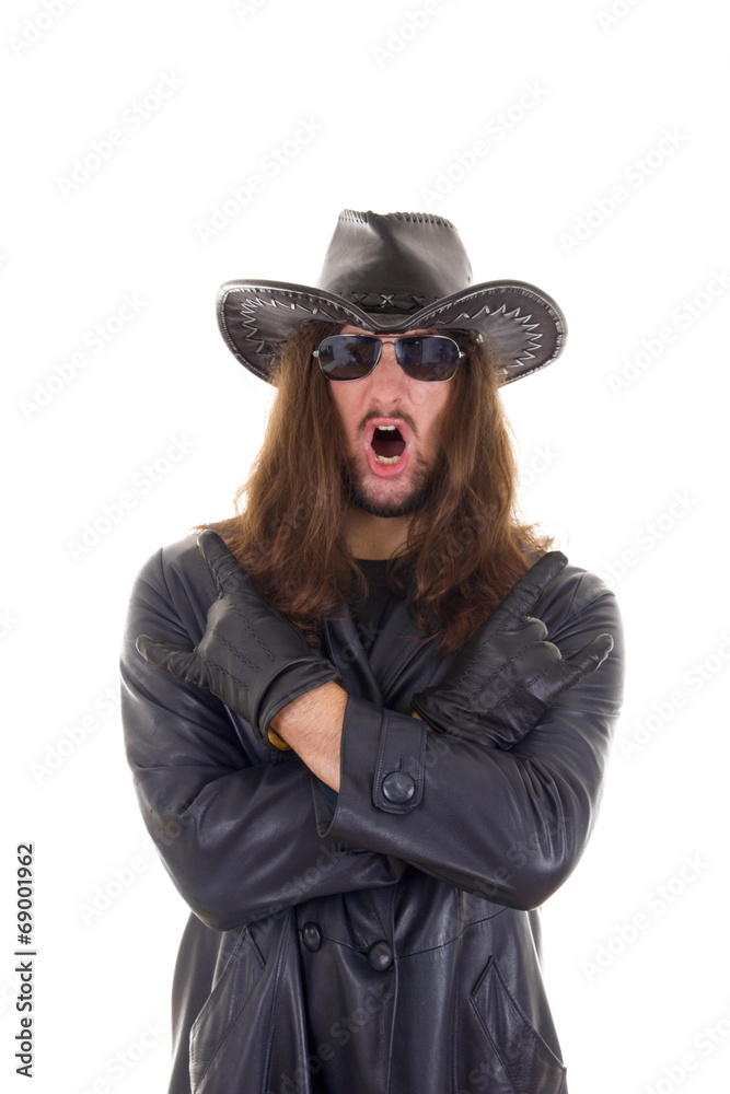 Fototapeta premium man loves heavy metal