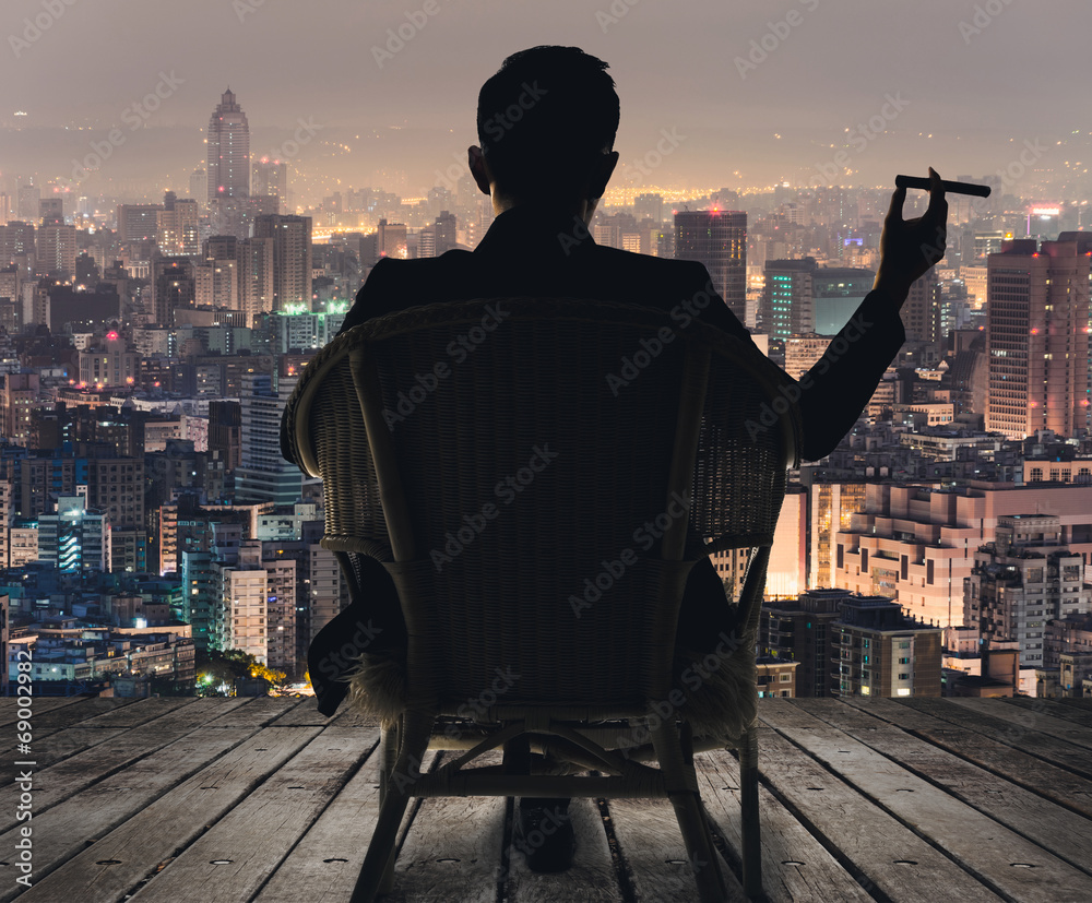 Tableau sur toile successful businessman