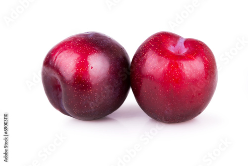 two ripe plums
