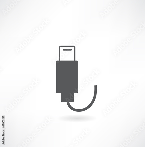 Vector usb flash drive icon