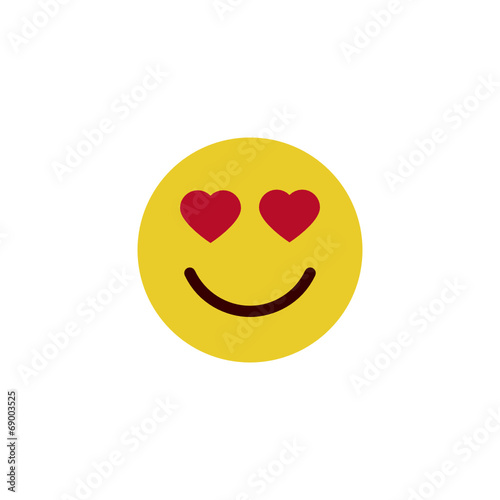 Love flat emoji