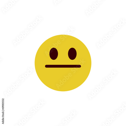 Stare flat emoji