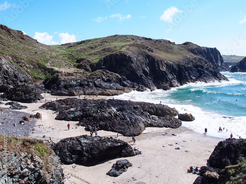 The Kynance Cove in Cornwall photo