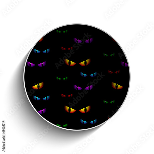 Happy Halloween Ghost Bat Icon Background