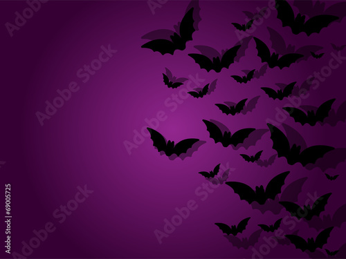 Happy Halloween Ghost Bat Icon Background
