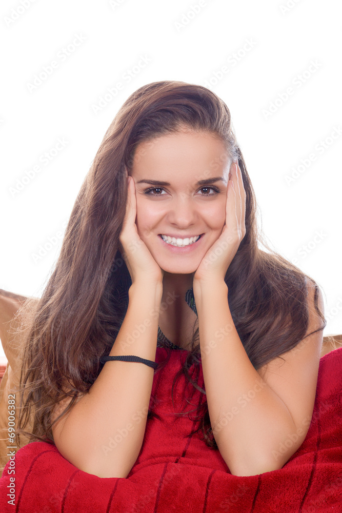 Fototapeta premium smiling woman possing