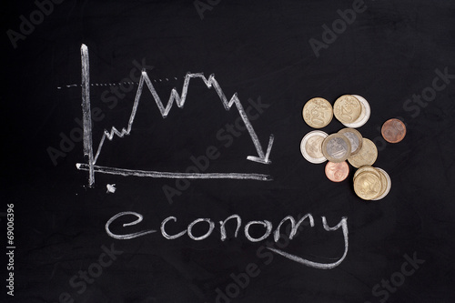 economy handwritten out on a chalkboard