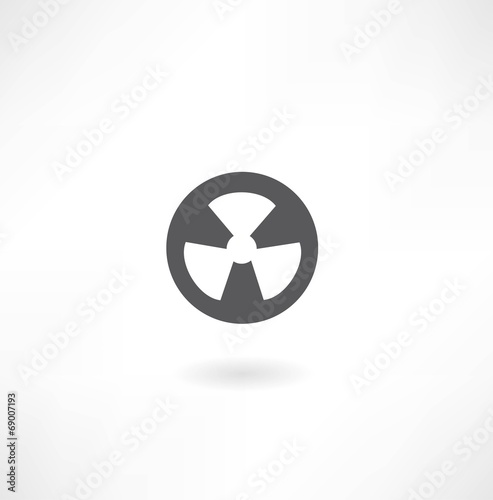 radiation sign icon