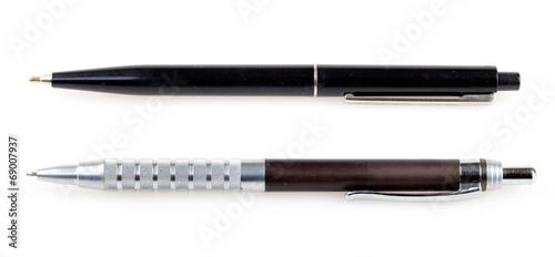 ballpoint pen and pencil