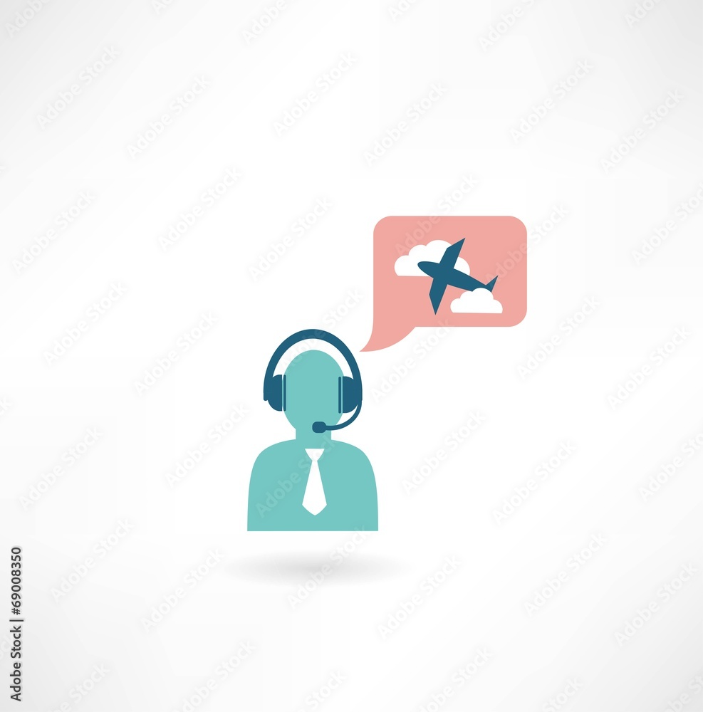 air traffic controller icon Stock Vector | Adobe Stock
