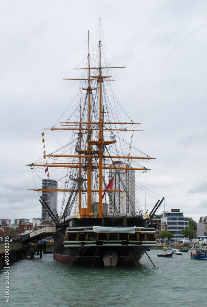 HMS Warrior Portsmouth Hampshire UK