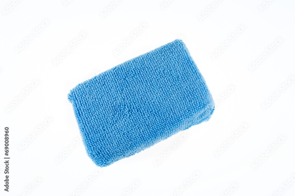 Microfiber pad isolated on white background Microfiber pad isolated on white background