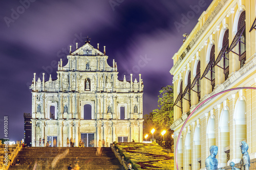 Ruins of St. Paul Cathedral in Macau, China