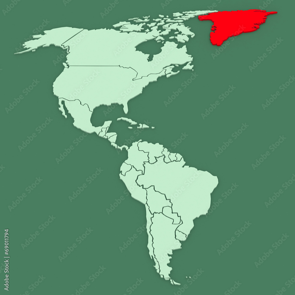 Map of worlds. Canada.