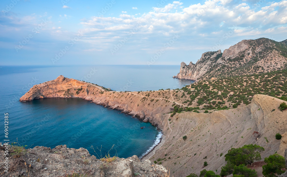 Fototapeta premium Mountain sea landscape.