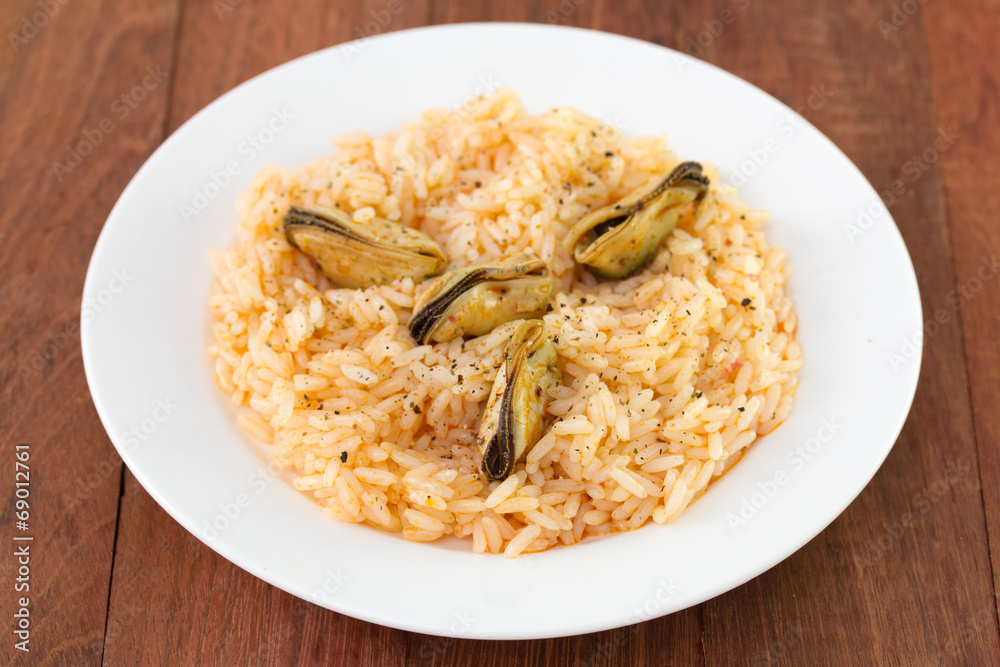 rice with seafood rice with seafood