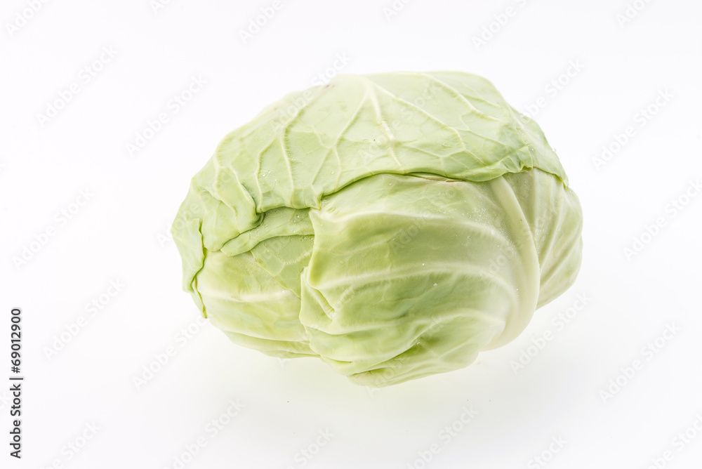 Cabbage isolated on white Cabbage isolated on white