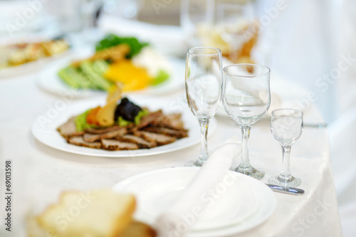 Table set for an event