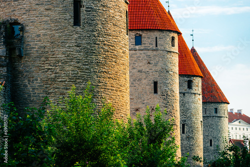 Four towers of Tallinn City Wall photo