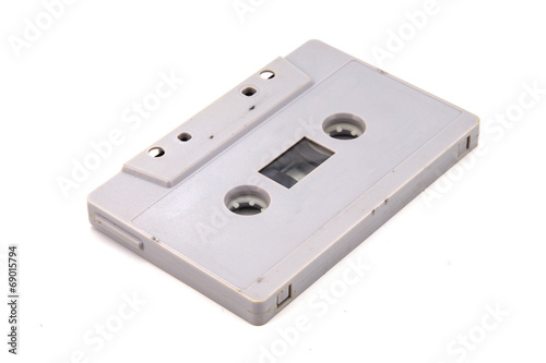 cassette tape isolated on white background with clipping path