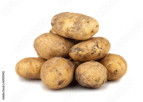Heap of ripe potato