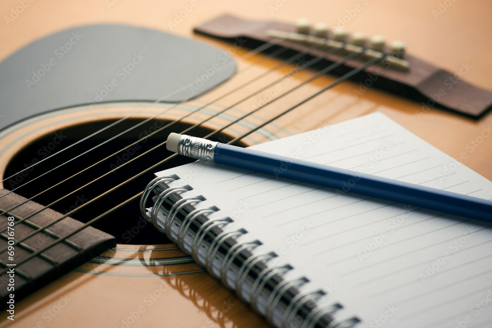 Fototapeta premium Writing music