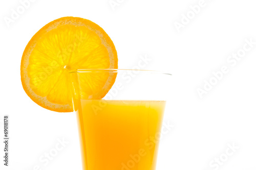 Orange juice glass