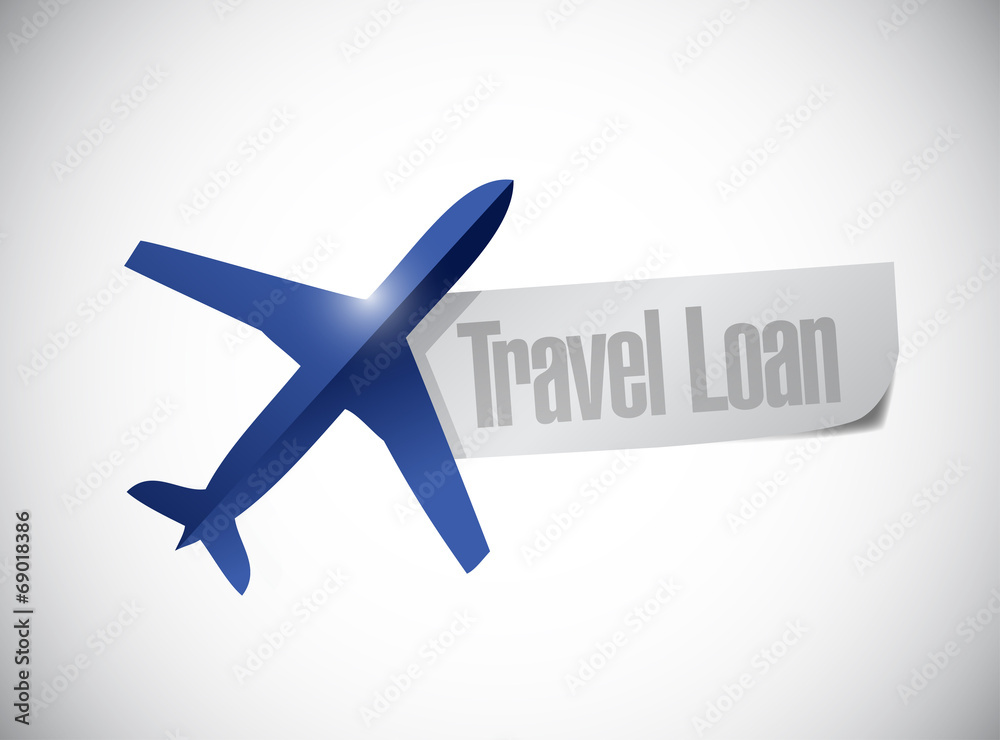 travel loan paper illustration design
