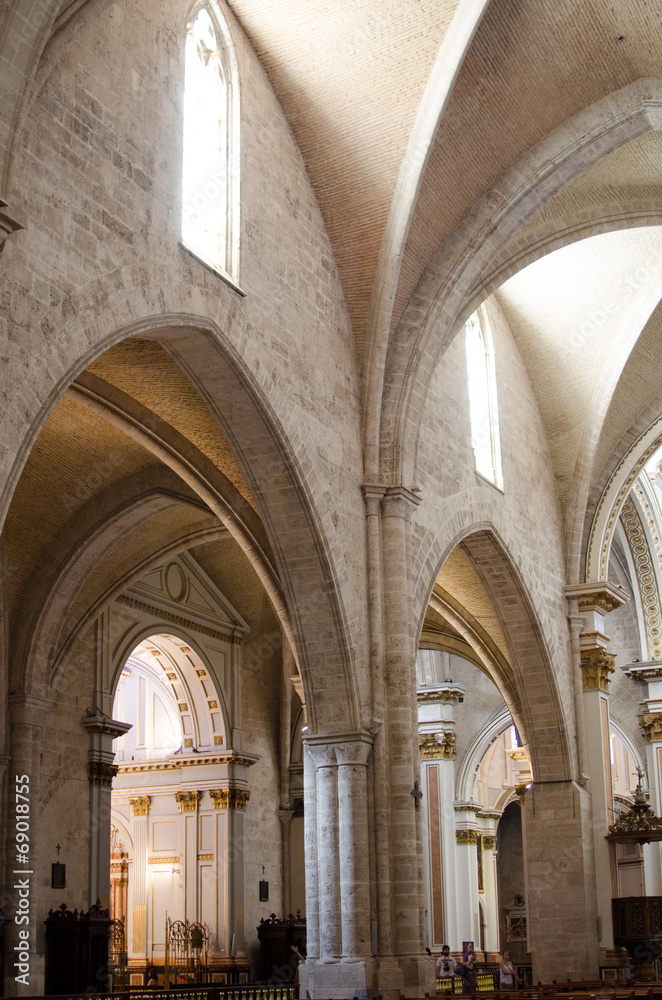 interior de la catedral de valencia