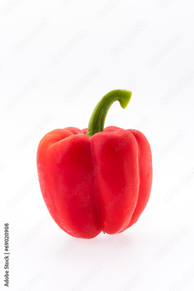 Red peppers isolated on white background Red peppers isolated on white background