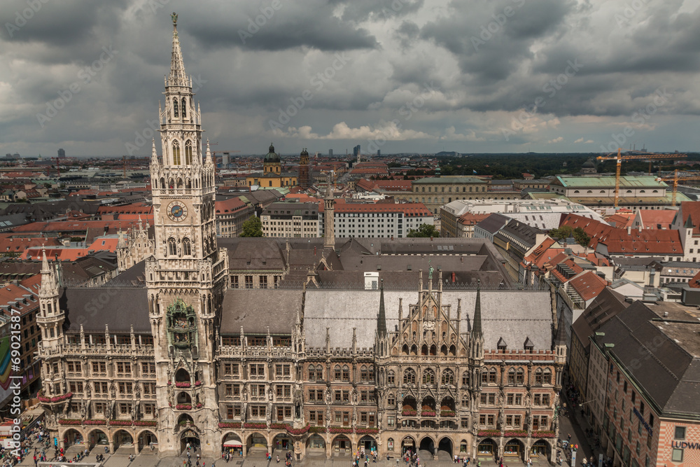 New town hall in Munich Germany