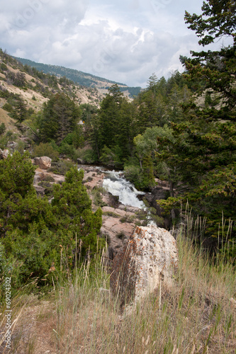 Overlooking Shell Falls in Bighorn National Forest photo