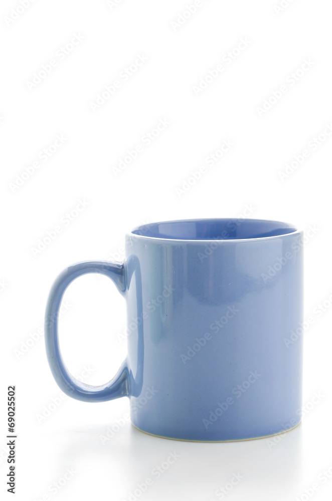 Color mug isolated on white Color mug isolated on white