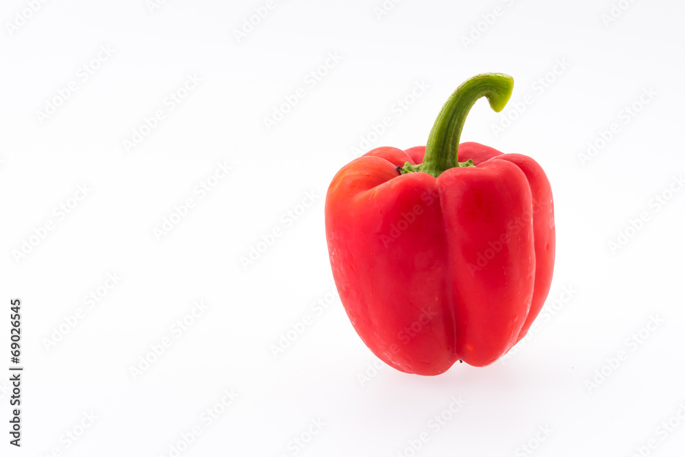 Red peppers isolated on white background Red peppers isolated on white background