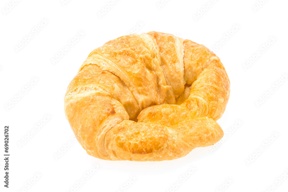 Croissant isolated on white
