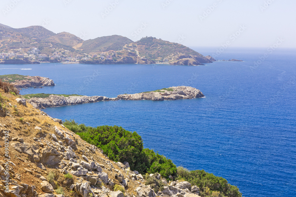 colorful landscape of the Mediterranean