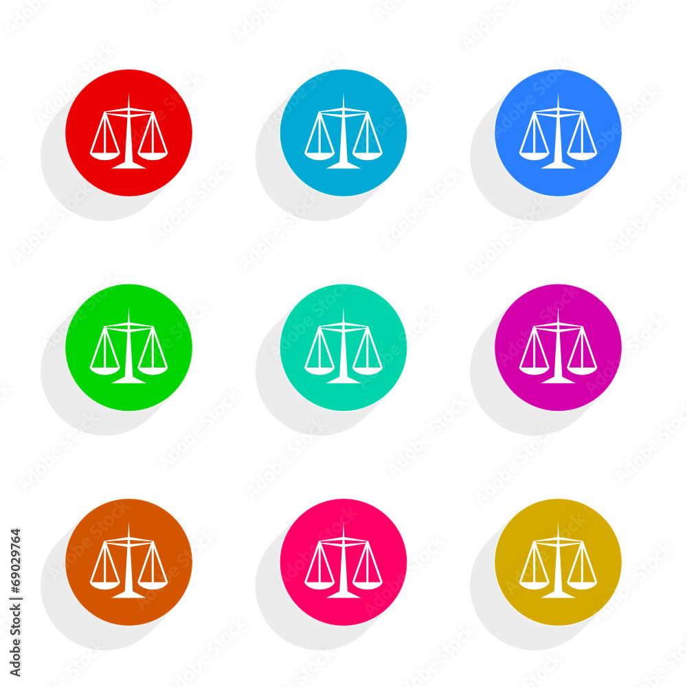 justice flat icon vector set justice flat icon vector set