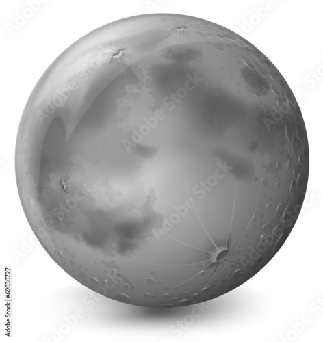 A grey planet