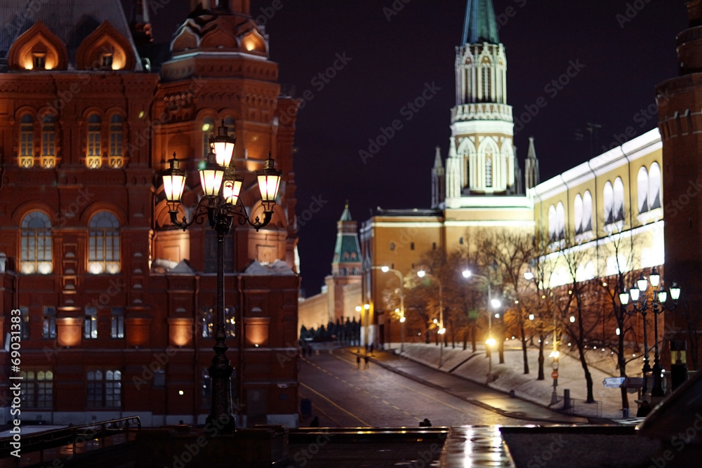 moscow night Historical Museum