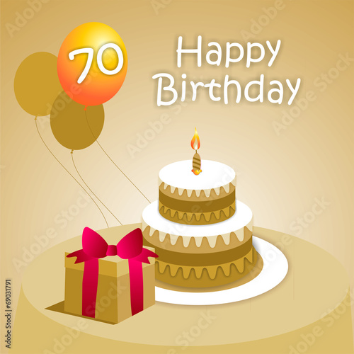 Felicitación 70 ENG