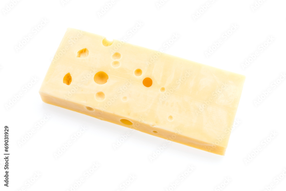 Cheese isolated on white Cheese isolated on white
