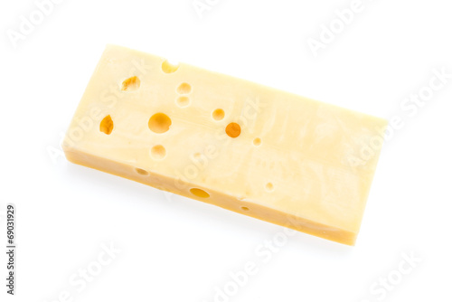Cheese isolated on white