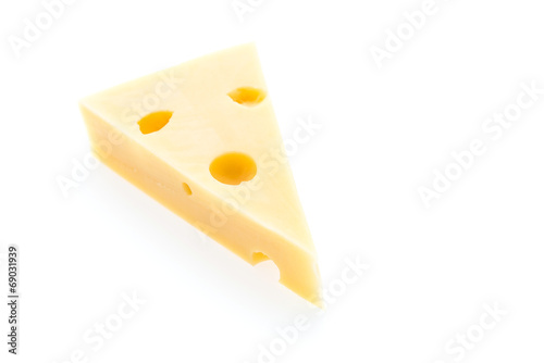 Cheese isolated on white