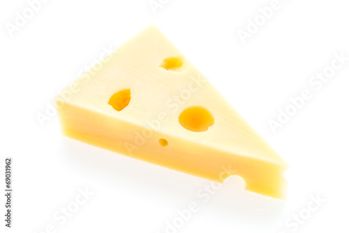 Cheese isolated on white