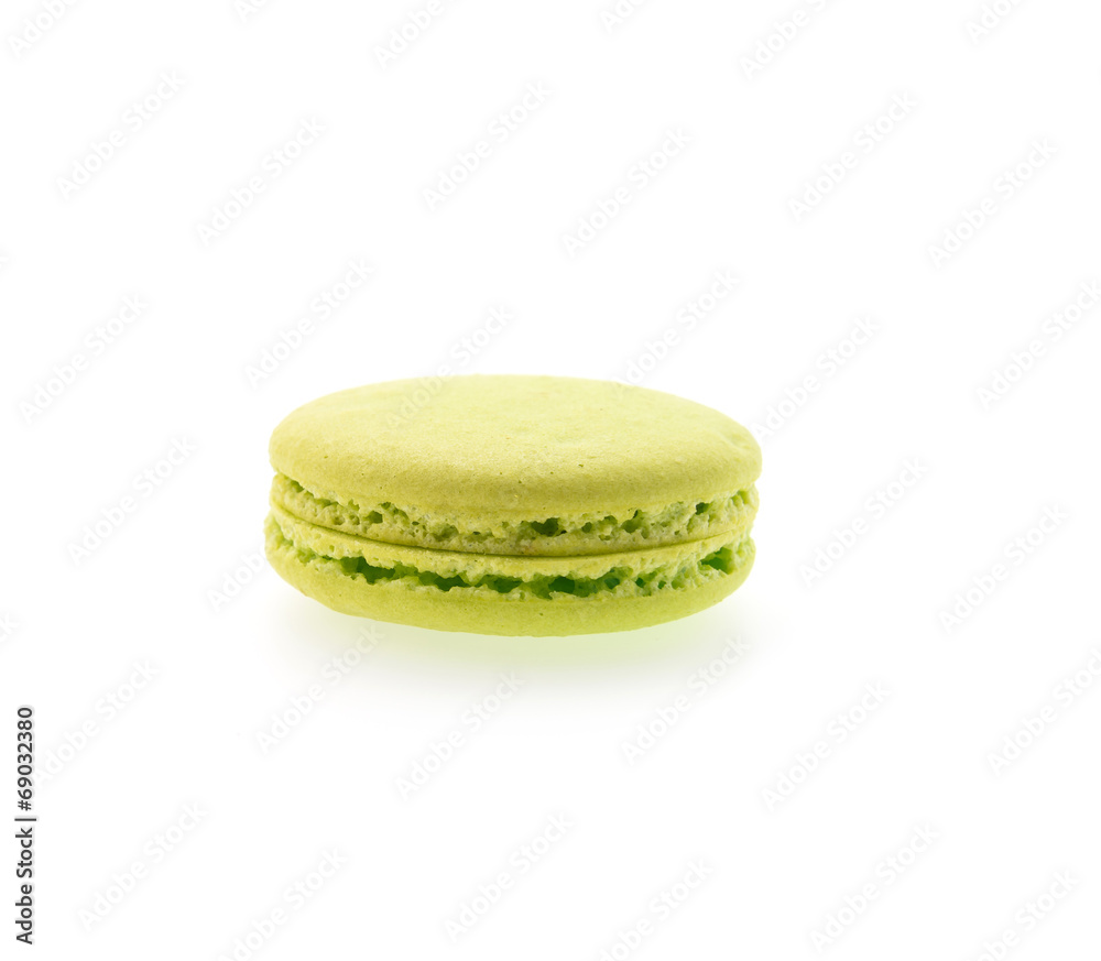 Macaron isolated on white
