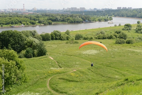 Paragliding over Kolomenskoye