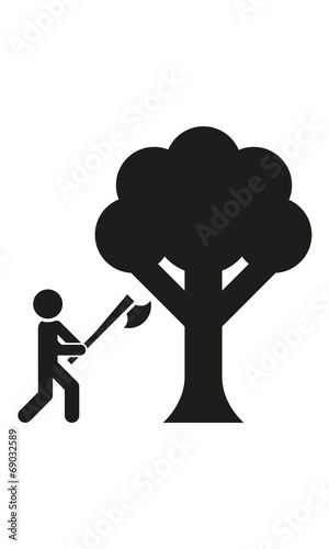 Baum fällen