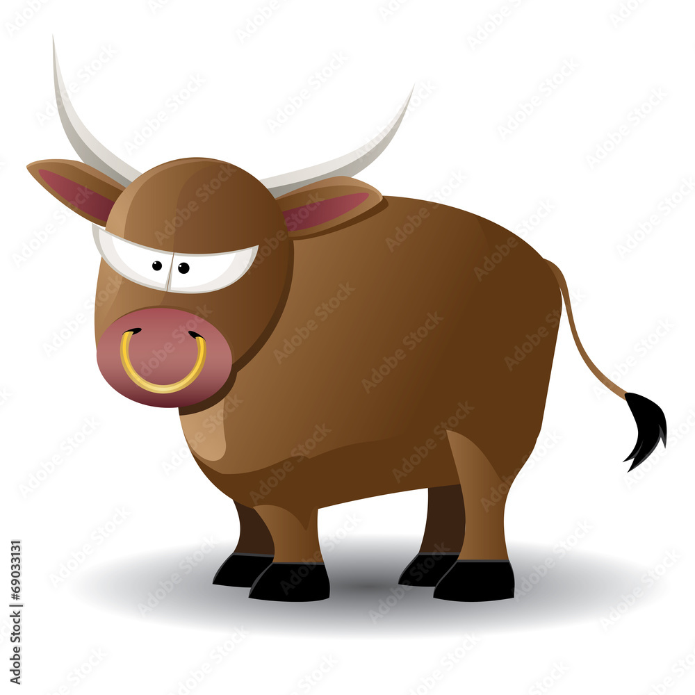 Cartoon Bull