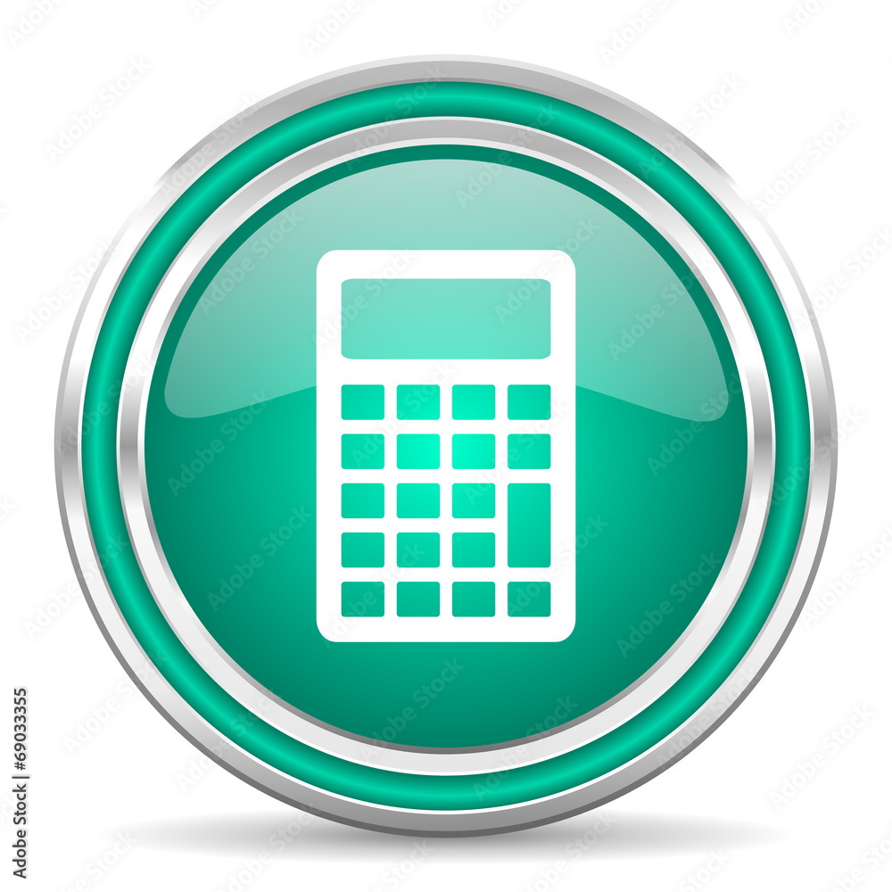calculator green glossy web icon calculator green glossy web icon