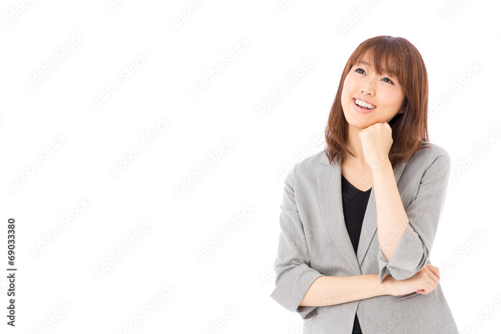 asian businesswoman on white background asian businesswoman on white background